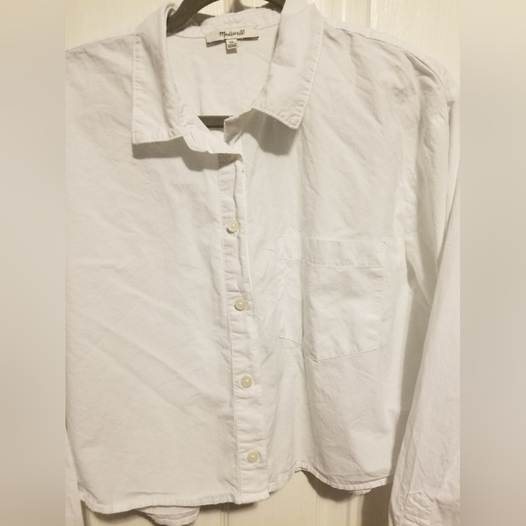 Madewell Super Crop Ex-Boyfriend Shirt Women's - Picture 6 of 10